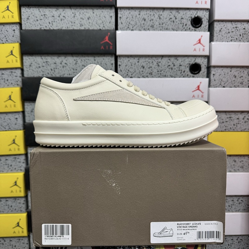 【GZ batch】RO / Rick Owens 瑞克·欧文斯（36-46）白色皮面