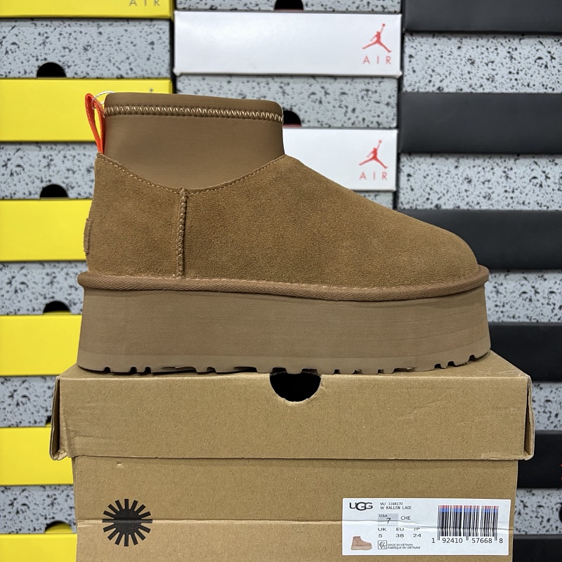 【YO Batch】Snow boots 雪地靴 铅笔短靴栗色 W/1168170 35-40