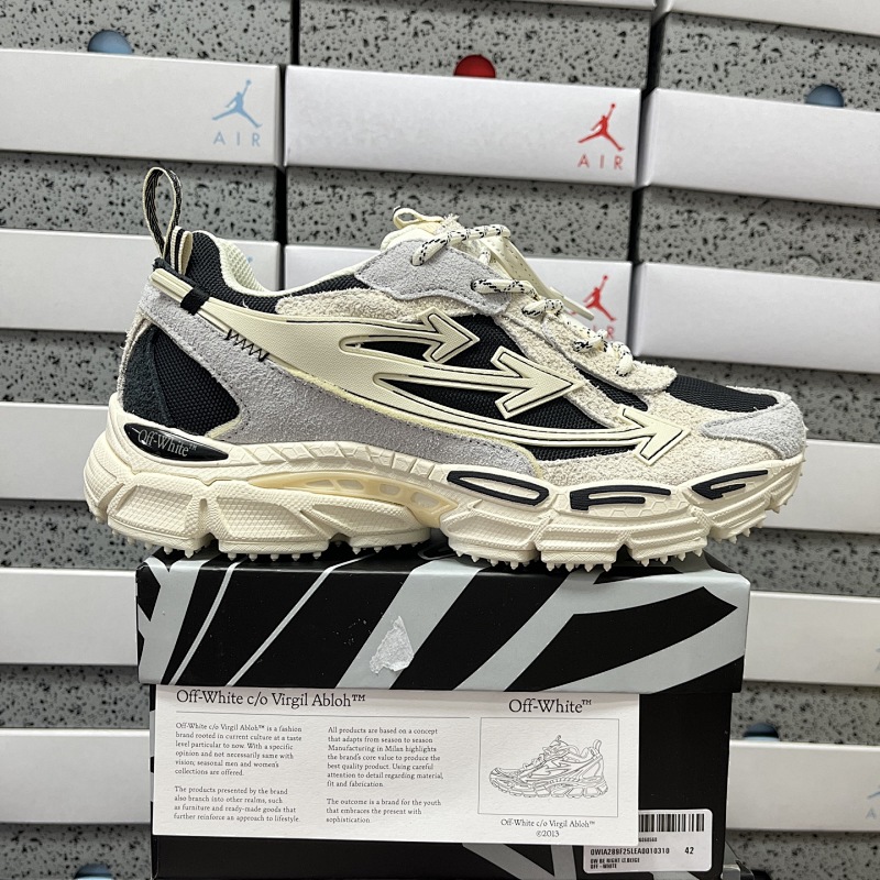 【LS Batch】Off-White C/O VirGil Abloh 36-47 米白黑麂皮 10310