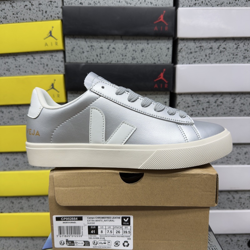 【TZ Batch】VEJA Leather Extra Sneakers 36-45 银白 CP0502684