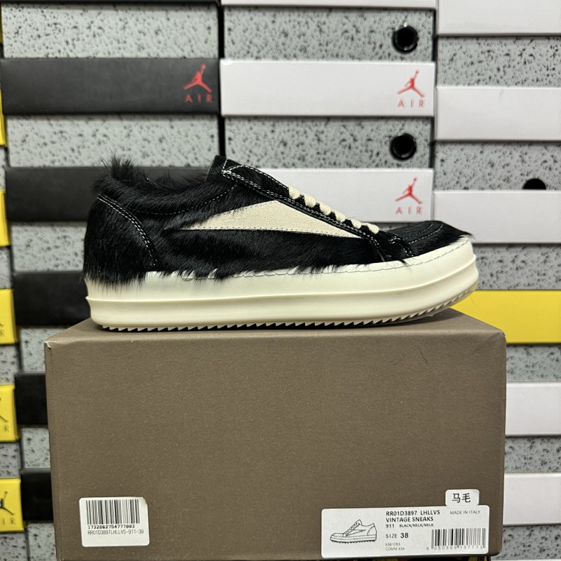 【GZ batch】RO / Rick Owens 瑞克·欧文斯（36-46）马毛黑色