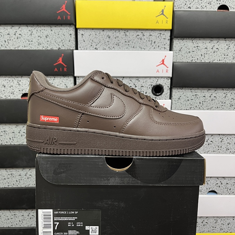 G Batch Supreme X NK AIR Force 1 Low 空军一号联名 深棕色 CU9225-200