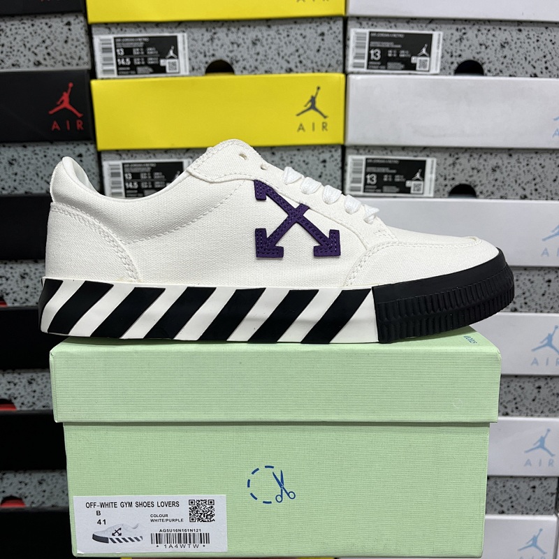 【LS Batch】Off-White c/o Virgil Abloh Vulc Low Top 36-47 白黑紫