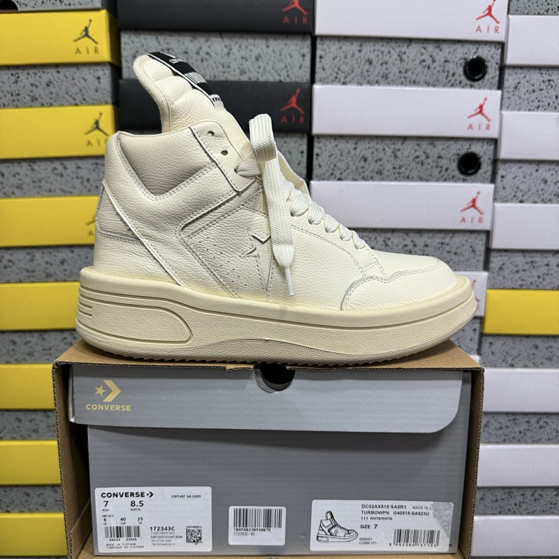 【GZ batch】RO / Rick Owens 瑞克·欧文斯（36-46）匡威象牙白