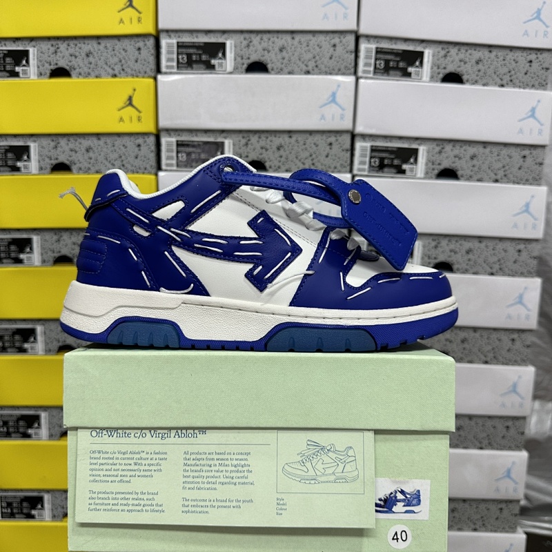 【C Batch】 OFF-WHITE Out Of Office "OMIA189S23LEA 0140148白蓝色"