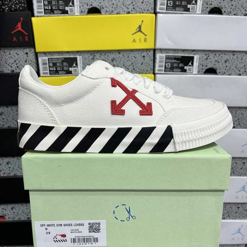 【LS Batch】Off-White c/o Virgil Abloh Vulc Low Top 36-47 白红