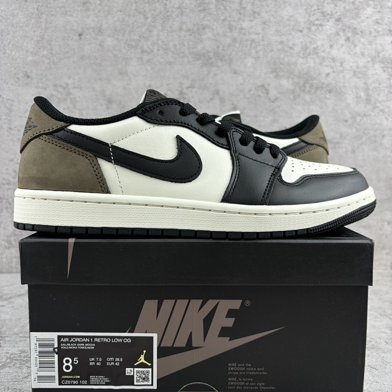 【DT Batch】 Air Jordan AJ1 Low OG 【40-47.5】CZ0790-102 黑白棕