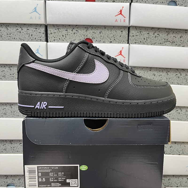 【MAX版】 Sup X AIR Force 1 Low 35.5-47.5 黑紫 HQ2037-001