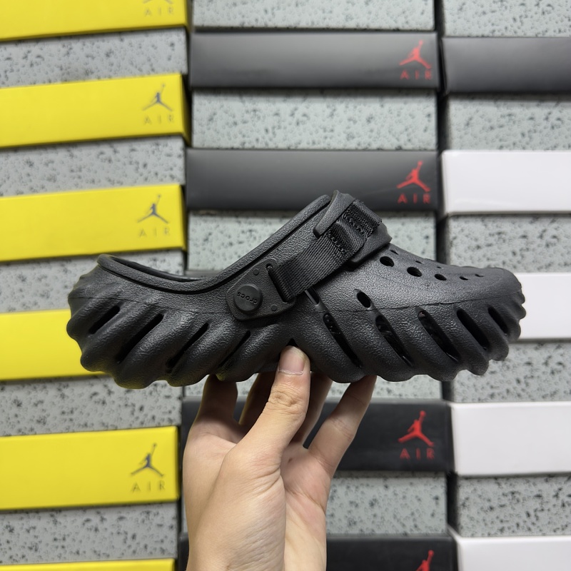 【H Batch】Crocs 波波（偏大） 黑色 M4-M11