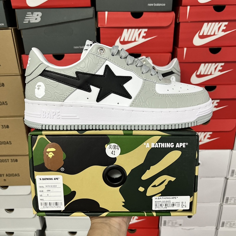 【C Batch】 Bape Sta 灰黑勾1H70-191-002