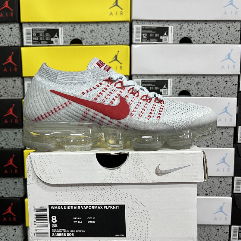 【 XP Batch】 Air Vapormax Flyknit 36-47.5 白红 849558-006