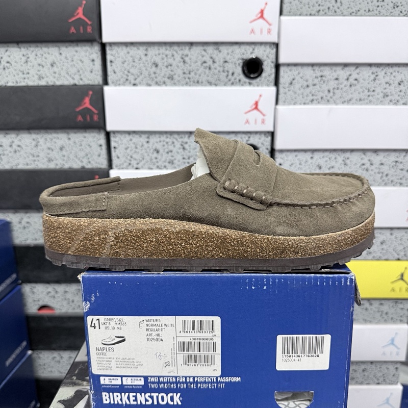 【东莞G版】博肯Birkenstock Naples Wrapped穆勒系列 NAPLES COFFEE咖啡 36-45