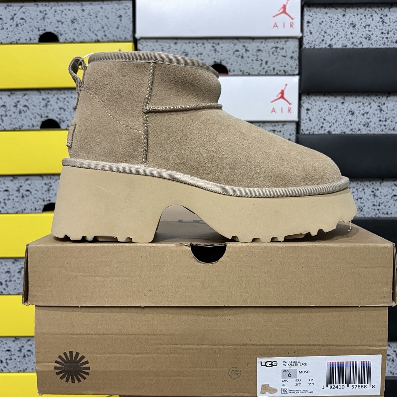 【YO Batch】Snow boots 雪地靴 渔人靴低桶沙色 W/1158311 35-40