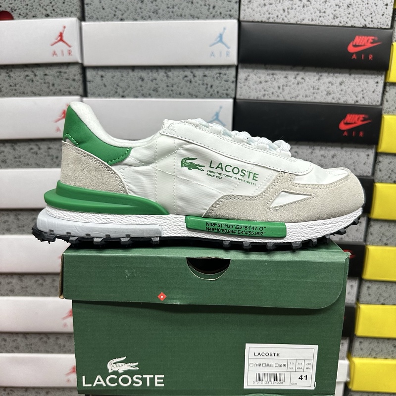 【XY Batch】LACOSTE 40-45 白绿