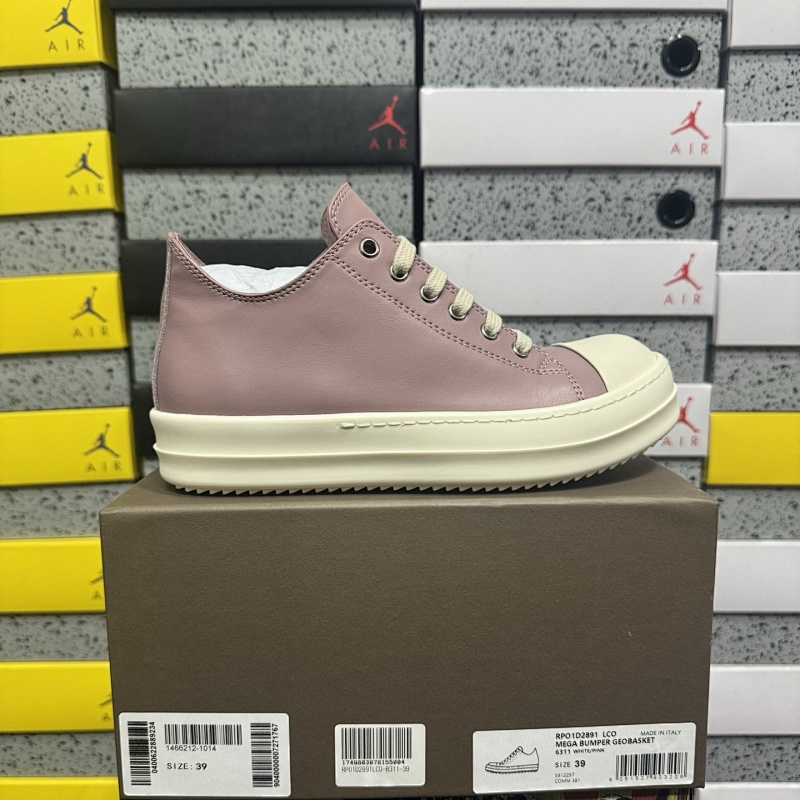 【GZ batch】RO / Rick Owens 瑞克·欧文斯（36-46）西瓜头低帮粉色