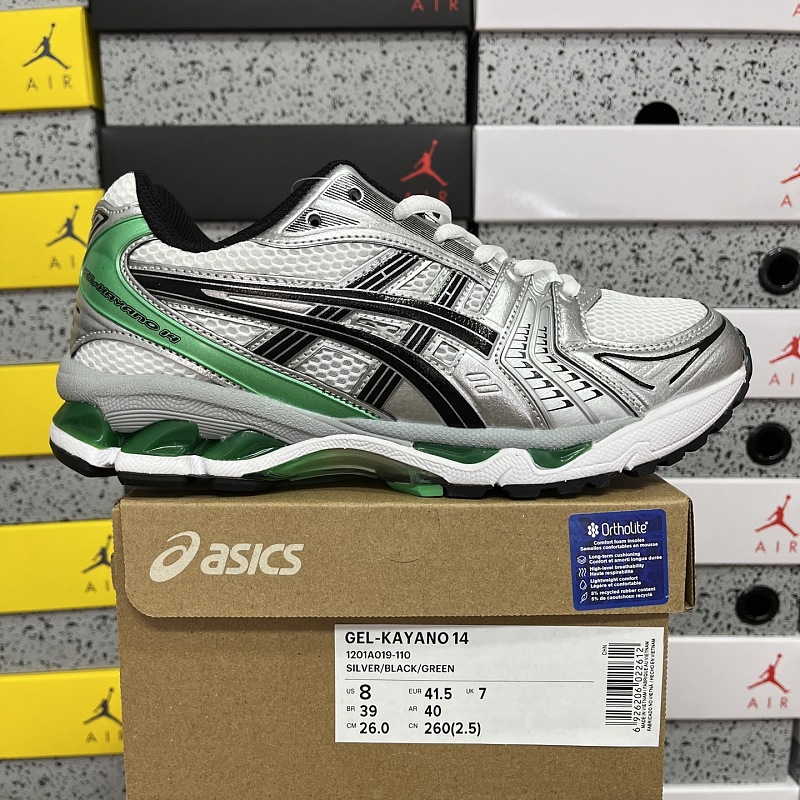 【KE版】GEL-KAYANO 14 36-46 1201A019-110银绿