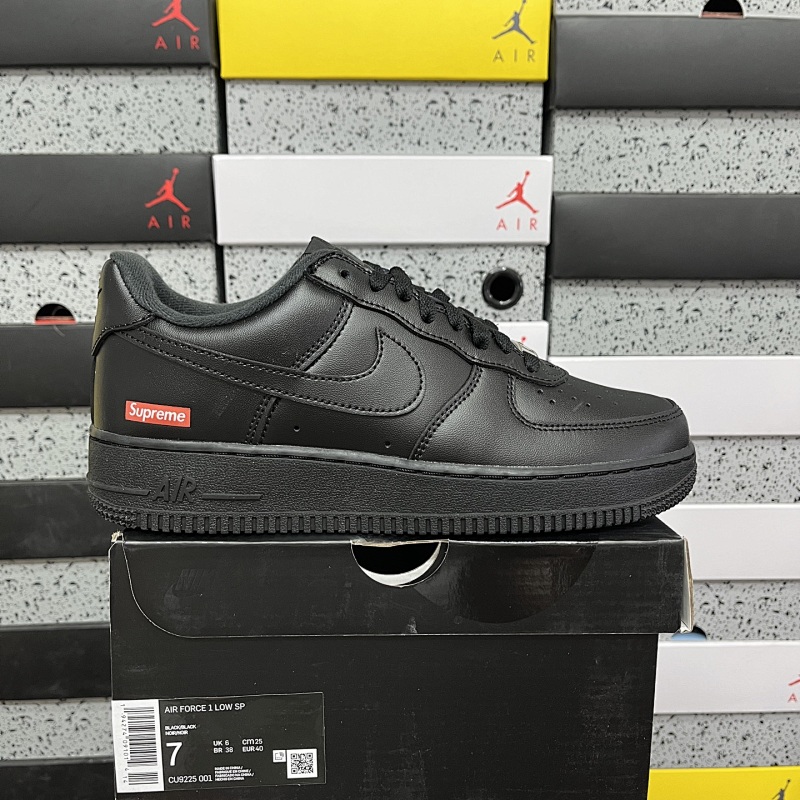 G Batch Supreme X NK AIR Force 1 Low 空军一号联名 黑红 CU9225-001