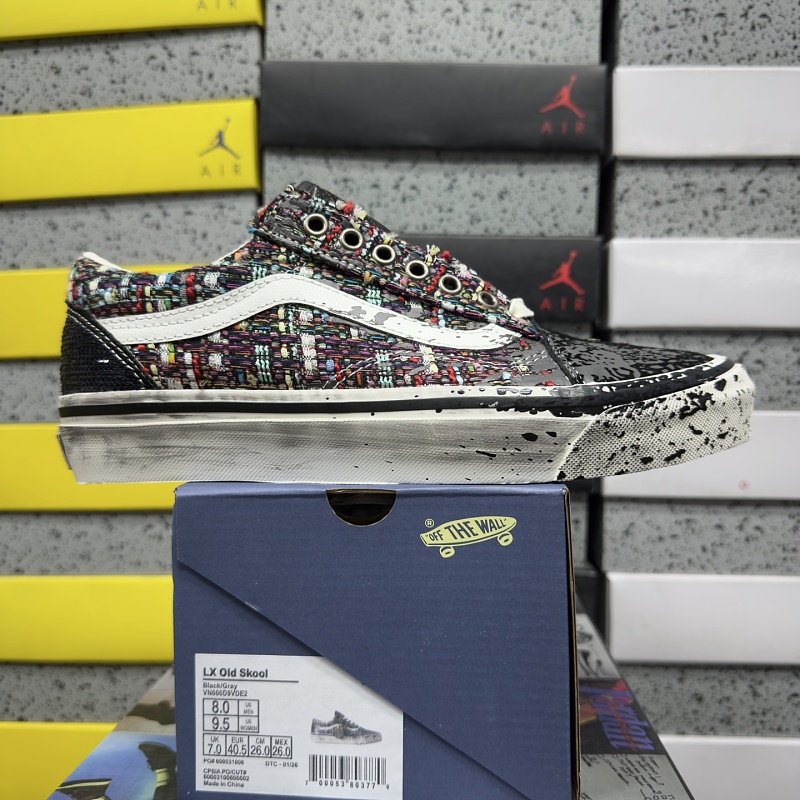 【MZ Batch】Old Skool 36 36-44 VN000D9VDE2 白黑迷彩做旧