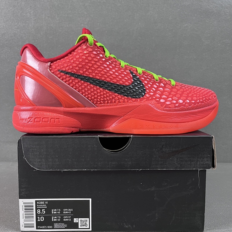 【S2 Batch】NK Zoom KOBE 6 Protro 红黑反转青蜂侠 FV4921-600