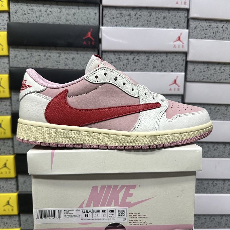 PK4.0 Budget Batch ravis Scott x Air Jordan AJ1 Low OG SP TS联名倒钩低帮 IQ7604-101
