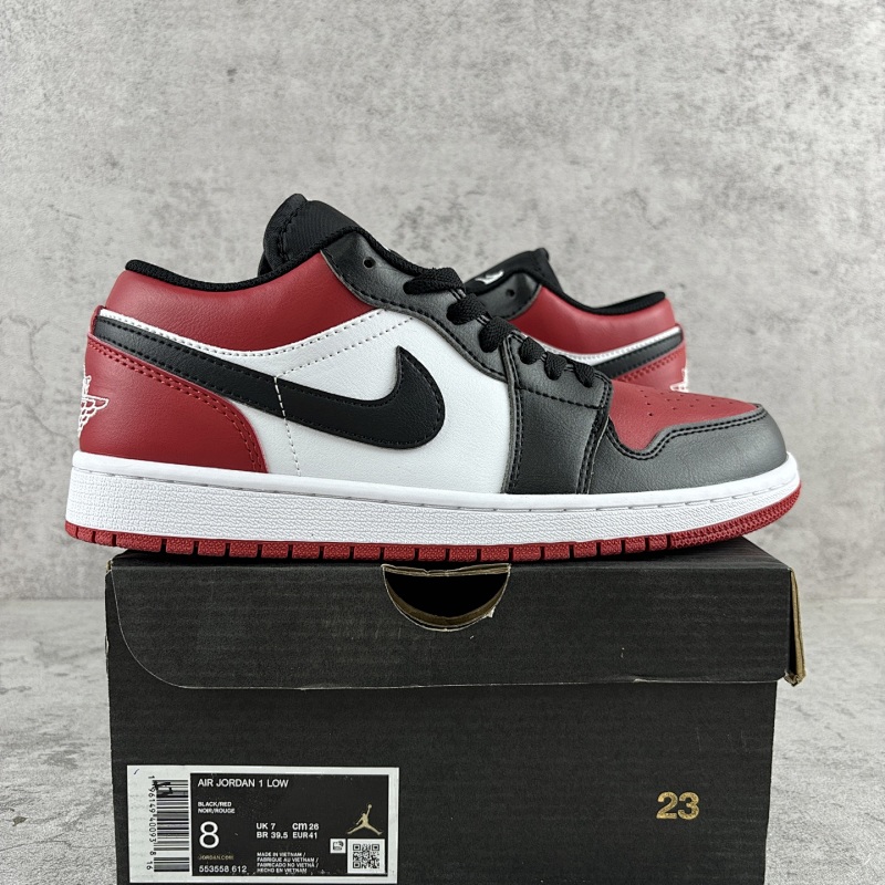 【XP2.0 Batch 】AJ1 low 36-47.5 新黑红脚趾 553558-612