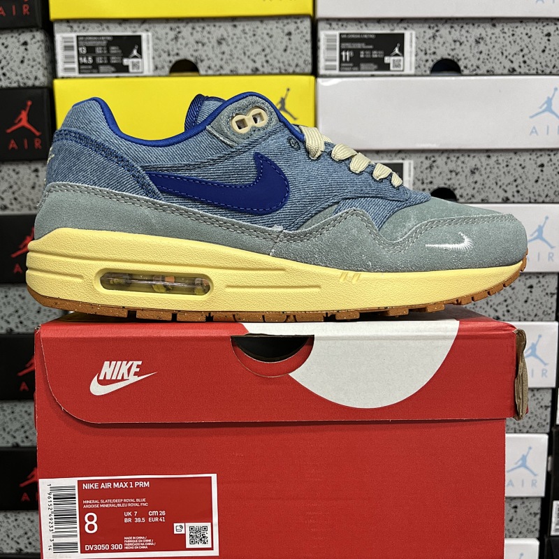 【GX2.0 Batch】Air Max 1 36-47.5 做旧牛仔蓝 DV3050-300