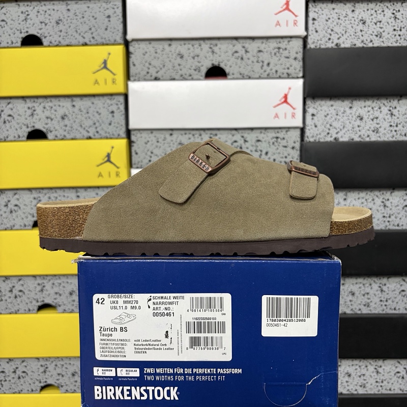 【东莞G版】博肯Birkenstock Naples Wrapped穆勒系列（35-45）巴黎世灰褐色