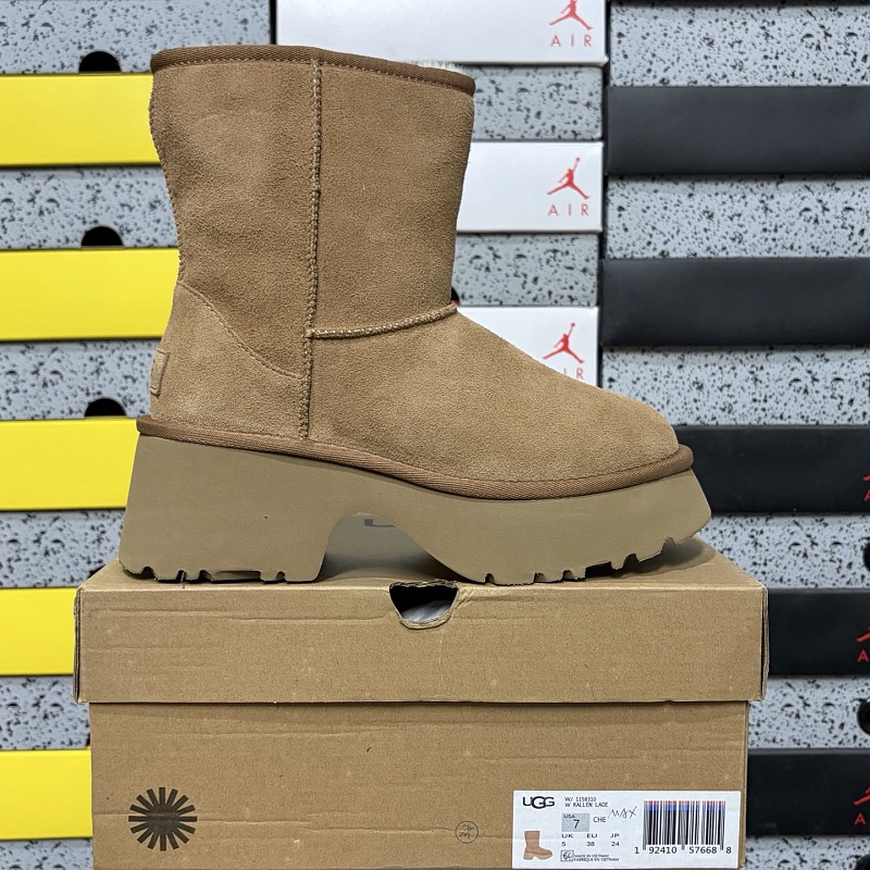 【YO Batch】Snow boots 雪地靴 渔人坡跟高筒栗色 W/1158310 35-40