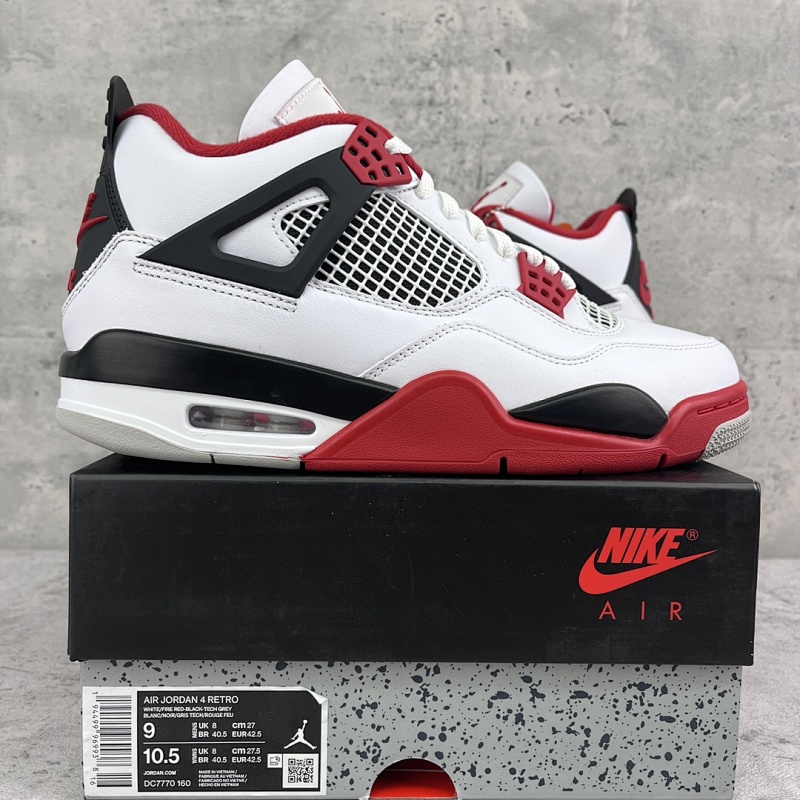 【GX Batch 】 Air Jordan AJ4 "Fire Red" 火焰红 DC7770-160