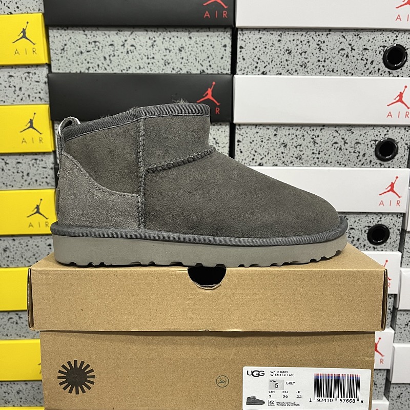【YO Batch】Snow boots 雪地靴 低筒mini灰色 W/1116109 35-44 35-44