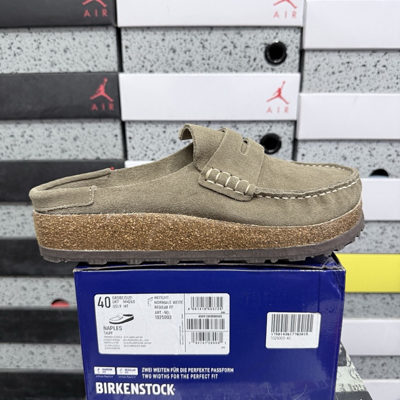 【东莞G版】博肯Birkenstock Naples Wrapped穆勒系列 NAPLES TAUPF 驼色 36-45