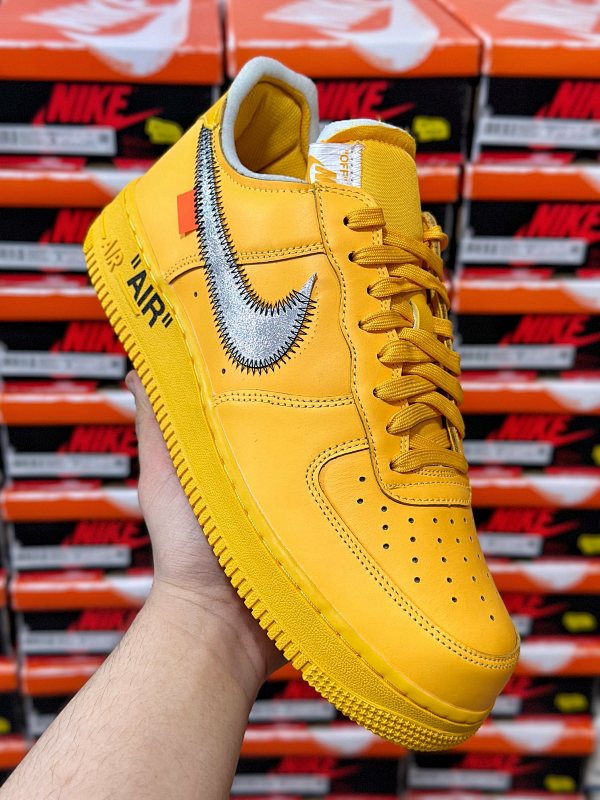 Off-White x NK Air Force 1 "Lemonade" 空军一号 黄色艺术馆 DD1876-700