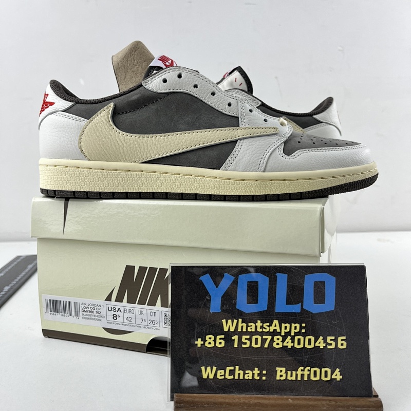 FK Air Jordan 1 x Travis Scott AJ1 x TS联名白棕倒钩3.0 DM7866-162
