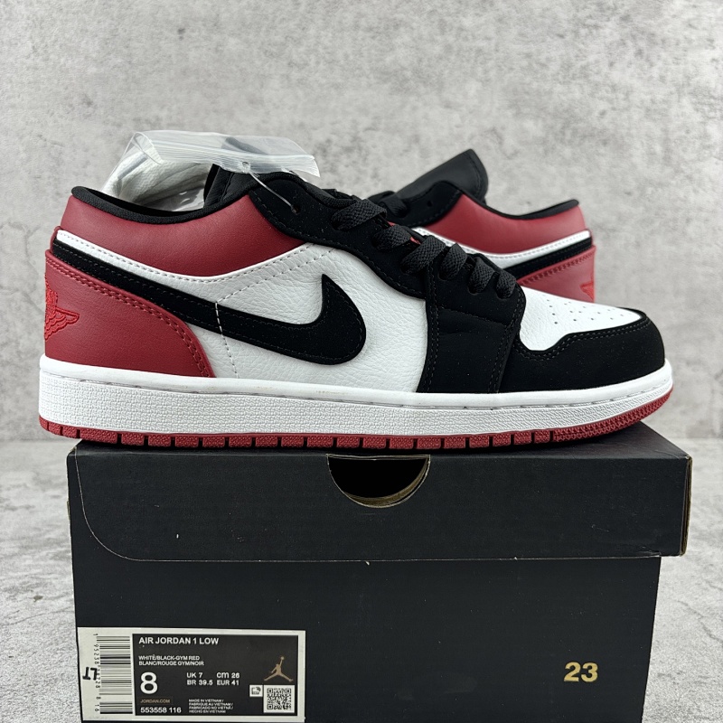 【XP2.0 Batch 】AJ1 low 36-47.5 黑脚趾 553558-116