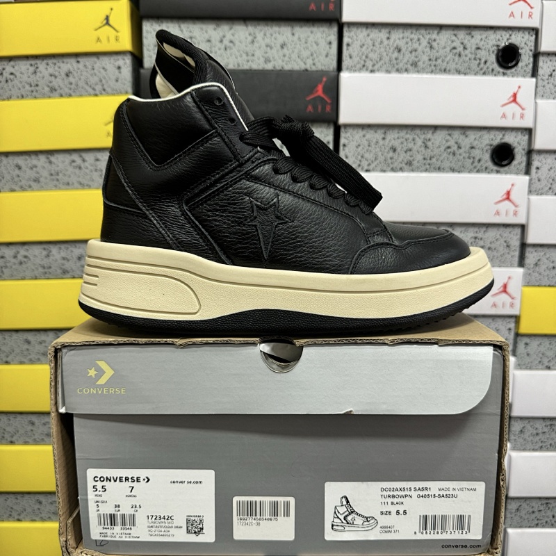 【GZ batch】RO / Rick Owens 瑞克·欧文斯（36-46）匡威全黑