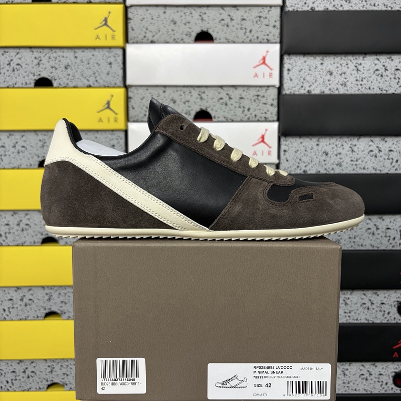 【GZ batch】RO / Rick Owens 瑞克·欧文斯（36-45）薄底德训鞋 棕色