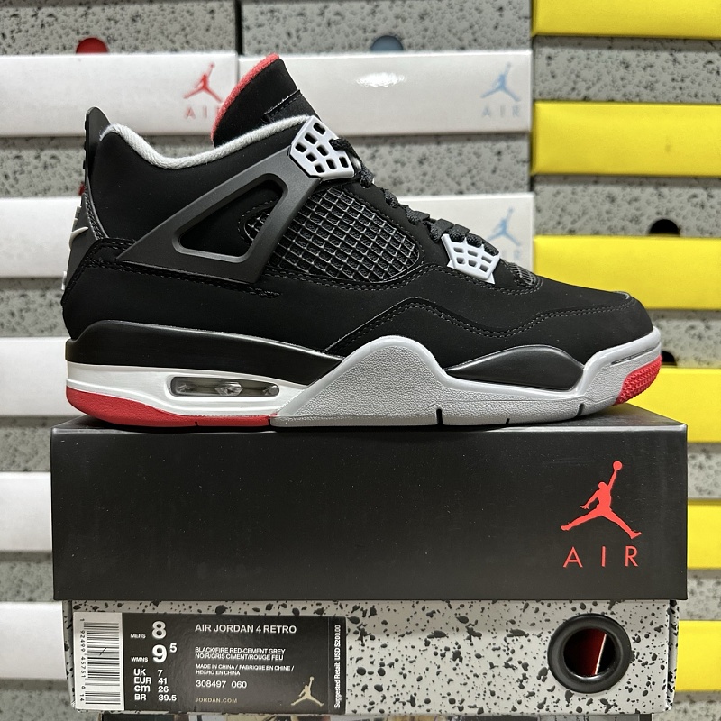 【BD Batch】Jordan 4 Retro Bred(40-47.5) 308497-060