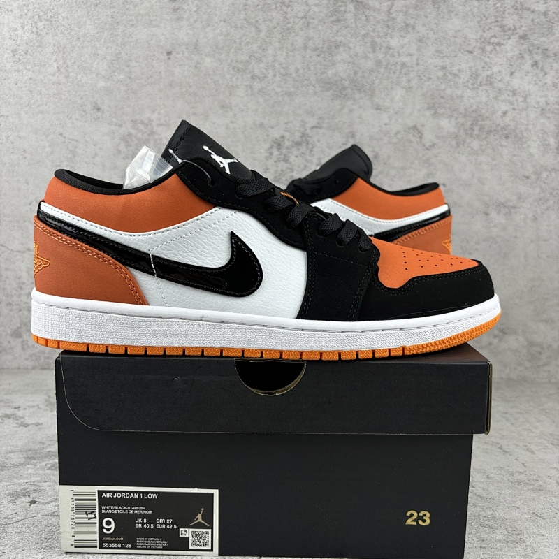 【XP2.0 Batch 】AJ1 low 36-47.5 黑橙553558-128