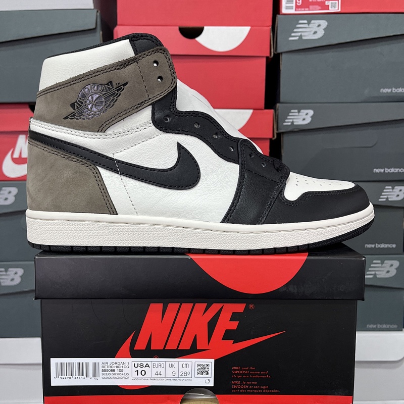 FK Air Jordan AJ1 Retro High 黑摩卡小倒钩 555088-105