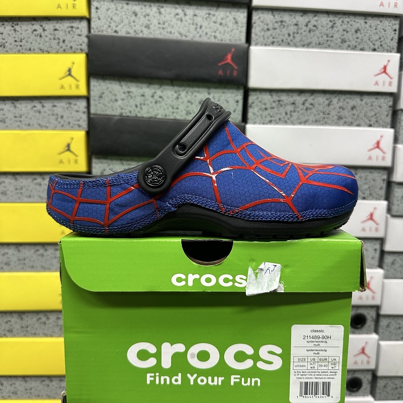 【H Batch】Crocs M3-M11 蓝红 蜘蛛侠