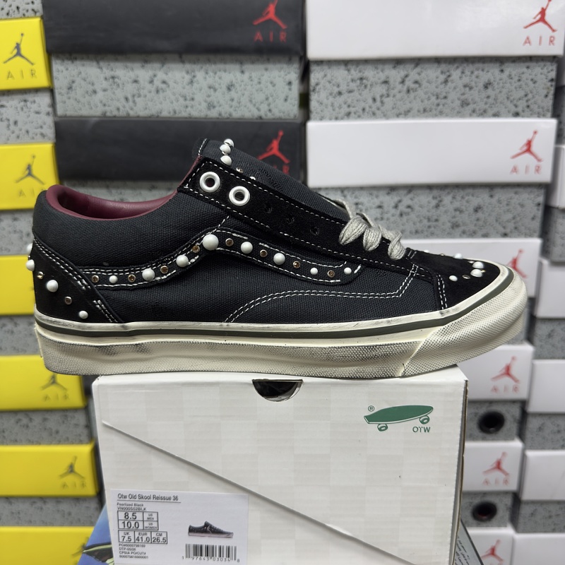 【GOD神 Batch】Old Skool 36 36-46 VN000S52BLK 黑白珍珠做旧