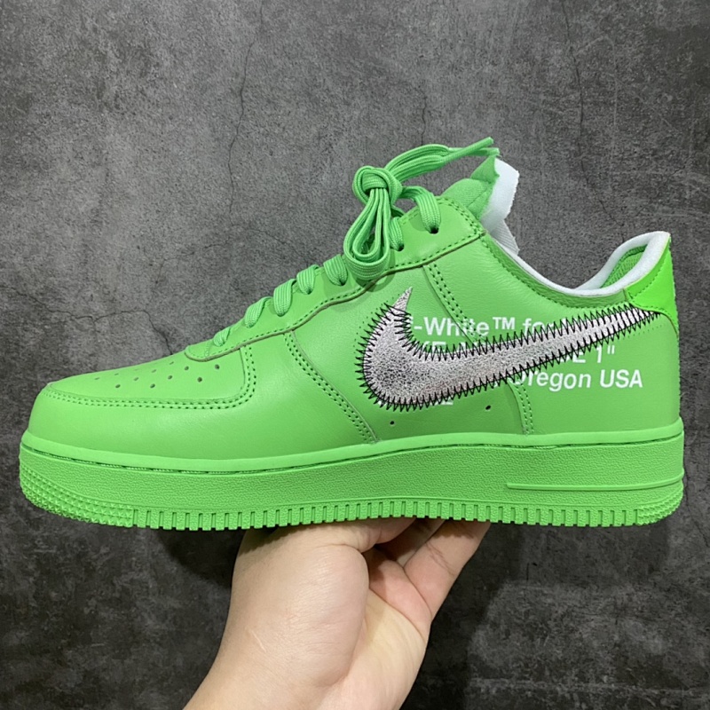 Off-White x NK Air Force 1 "MCA" 空军一号低帮板鞋 OW联名绿色艺术馆 DX1419-300