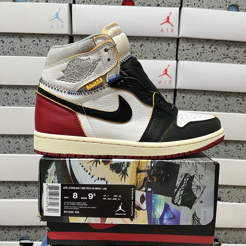 PK4.0 Union x Air Jordan AJ1 Retro High NRG 联名四色拼接黑脚趾 BV1300-106