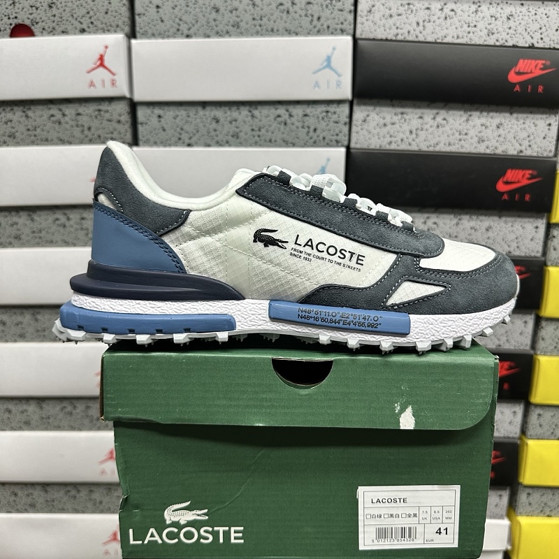 【XY Batch】LACOSTE 40-45 灰蓝白