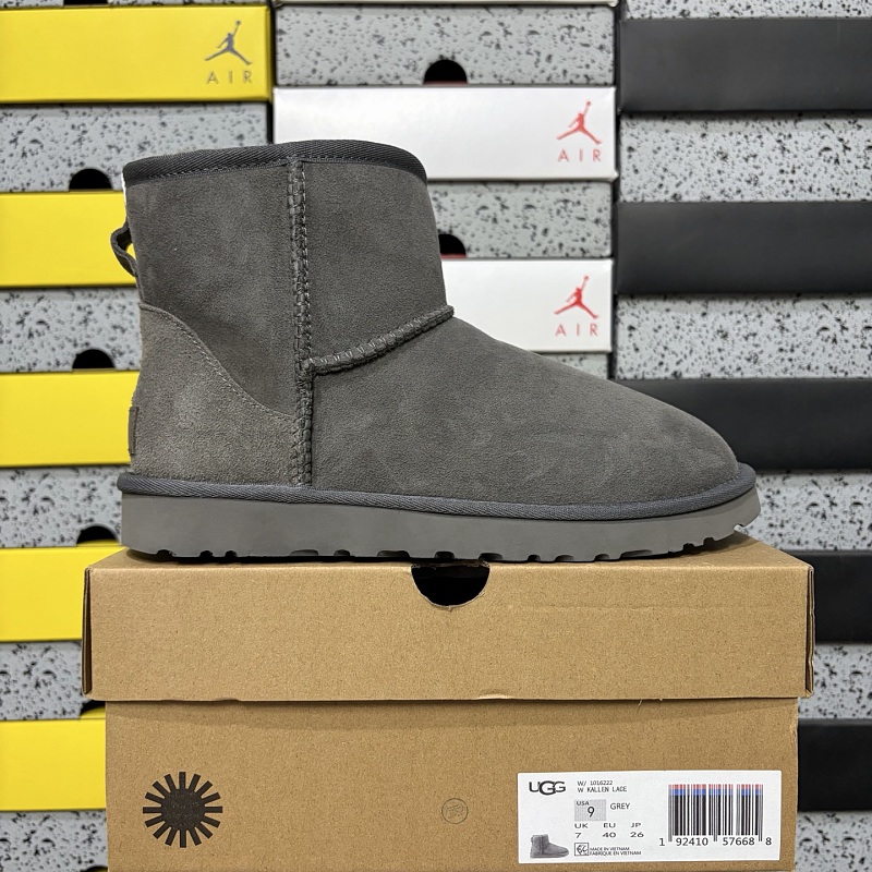 【YO Batch】Snow boots 雪地靴 中桶mini灰色 W/1016222 35-44