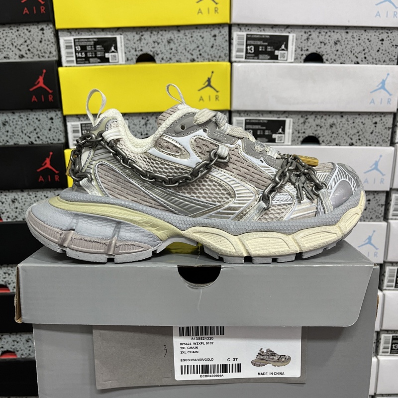 【OK Batch】3XL（35-45）灰银 童心锁 9182