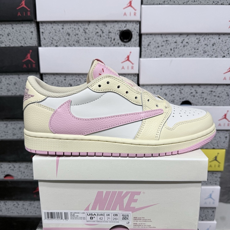PK4.0 Budget Batch ravis Scott x Air Jordan AJ1 Low OG SP TS联名倒钩低帮 白蓝闪电2.0 IQ7604-100