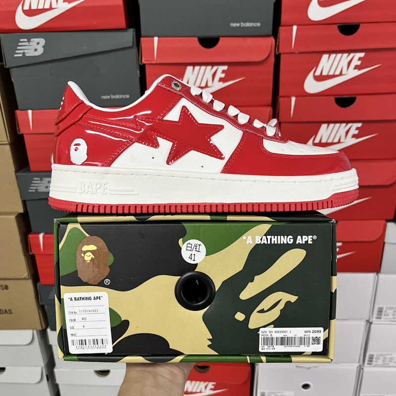 【C Batch】 Bape Sta 白红