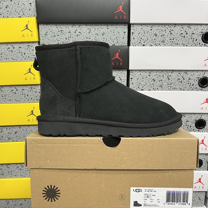 【YO Batch】Snow boots 雪地靴 中桶mini黑色 W/1016222 35-44