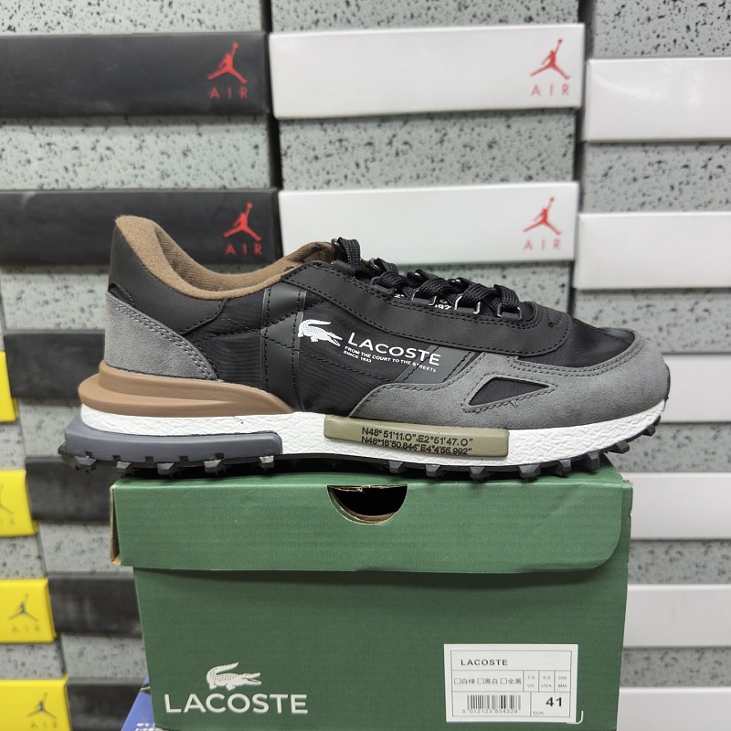 【XY Batch】LACOSTE 40-45 黑灰棕